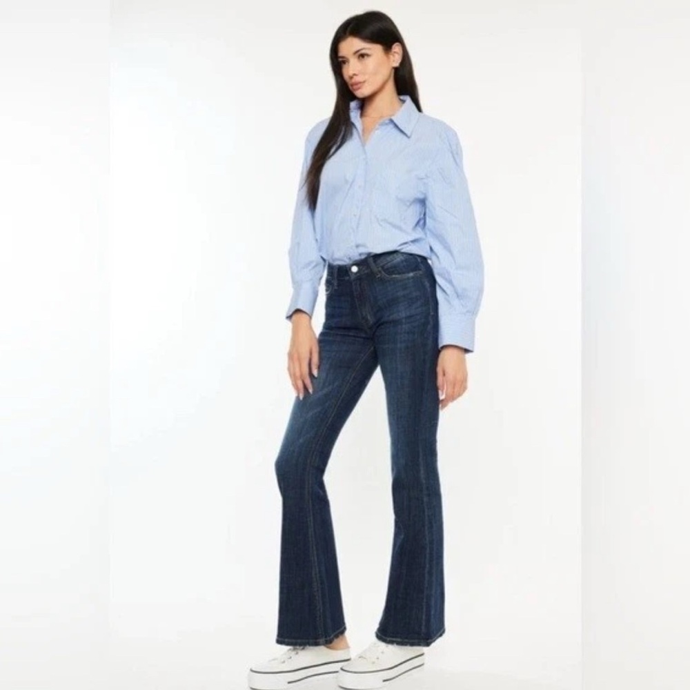 Classic Blue Flared Women Jeans